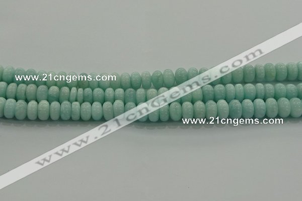 CAM1532 15.5 inches 5*8mm rondelle natural peru amazonite beads