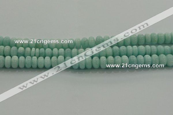 CAM1533 15.5 inches 6*10mm rondelle natural peru amazonite beads