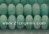 CAM1534 15.5 inches 7*12mm rondelle natural peru amazonite beads