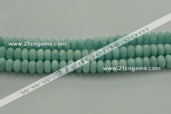 CAM1534 15.5 inches 7*12mm rondelle natural peru amazonite beads