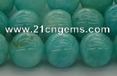 CAM1554 15.5 inches 12mm round natural peru amazonite beads