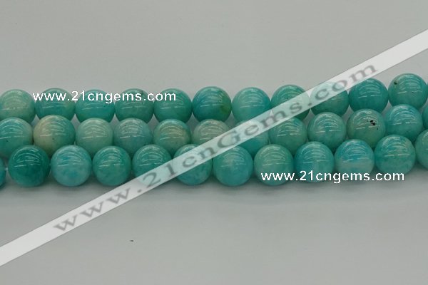 CAM1556 15.5 inches 16mm round natural peru amazonite beads