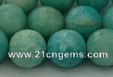 CAM1566 15.5 inches 16mm faceted round Russian amazonite beads