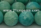 CAM1567 15.5 inches 18mm faceted round Russian amazonite beads