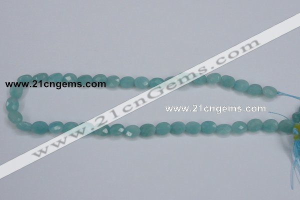 CAM158 15.5 inches 8*10mm faceted oval amazonite gemstone beads