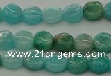 CAM1590 15.5 inches 6mm flat round Russian amazonite beads