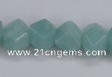 CAM160 15.5 inches 13*16mm faceted nugget amazonite gemstone beads