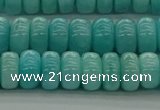 CAM1602 15.5 inches 5*8mm rondelle natural peru amazonite beads