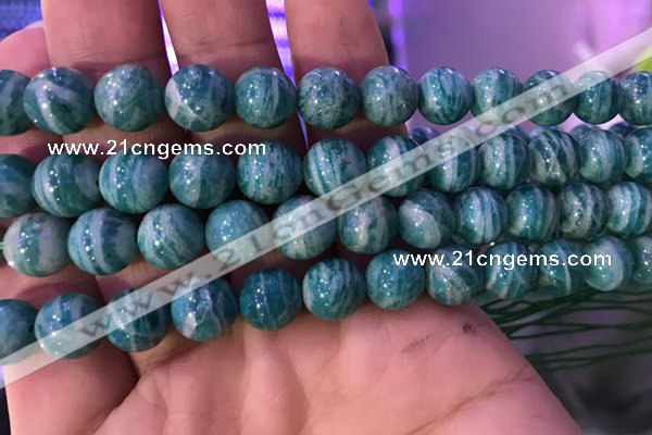 CAM1653 15.5 inches 10mm round Russian amazonite gemstone beads