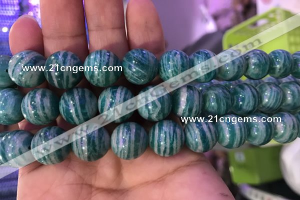 CAM1655 15.5 inches 14mm round Russian amazonite gemstone beads