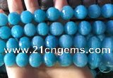 CAM1673 15.5 inches 13.5mm faceted round amazonite gemstone beads