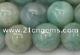 CAM1683 15.5 inches 10mm round natural amazonite beads wholesale