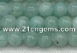 CAM1685 15.5 inches 4mm round natural amazonite beads wholesale