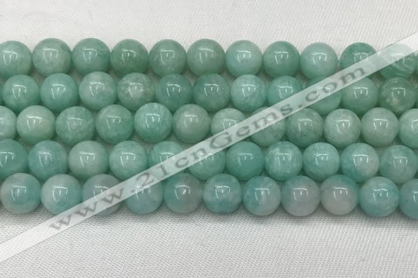 CAM1689 15.5 inches 12mm round natural amazonite beads wholesale