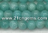 CAM1690 15.5 inches 4mm round natural amazonite gemstone beads