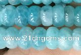 CAM1710 15.5 inches 4*7mm rondelle natural amazonite beads