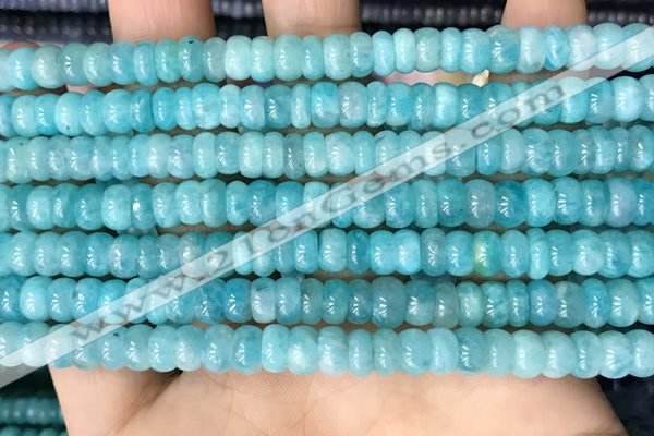 CAM1710 15.5 inches 4*7mm rondelle natural amazonite beads