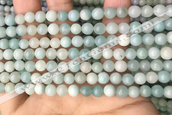 CAM1721 15.5 inches 6mm round amazonite beads wholesale