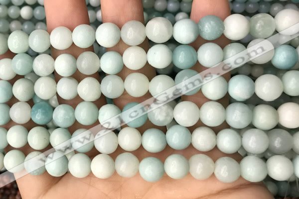 CAM1722 15.5 inches 8mm round amazonite beads wholesale