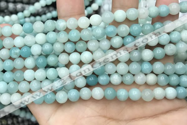 CAM1731 15.5 inches 6mm round amazonite gemstone beads