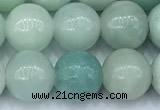 CAM1787 15 inches 8mm round amazonite beads, 2mm hole