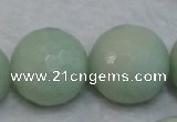 CAM181 15.5 inches 16mm faceted round amazonite gemstone beads