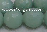 CAM182 15.5 inches 16mm faceted round amazonite gemstone beads