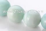 CAM22 15.5 inches natural amazonite round 18mm beads wholesale