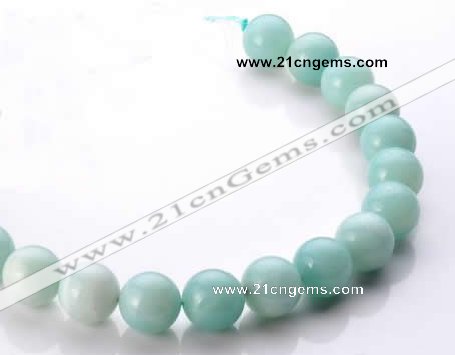 CAM22 15.5 inches natural amazonite round 18mm beads wholesale