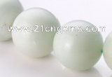 CAM23 15.5 inches natural amazonite round 20mm beads Wholesale