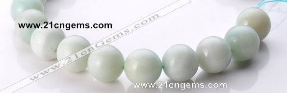 CAM23 15.5 inches natural amazonite round 20mm beads Wholesale