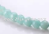 CAM26 faceted round 6mm natural amazonite stone beads wholesale