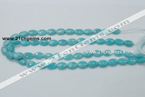 CAM304 15.5 inches 10*14mm oval natural peru amazonite beads wholesale