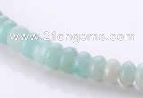 CAM31 4*6mm rondelle natural amazonite gemstone beads Wholesale