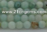 CAM321 15.5 inches 6mm round natural peru amazonite beads