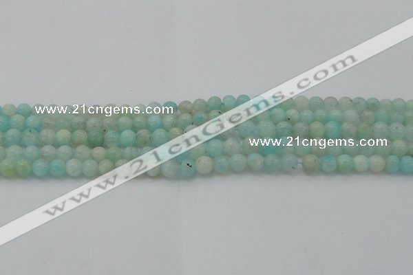 CAM331 15.5 inches 6mm round natural peru amazonite beads