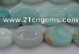 CAM338 15.5 inches 12*16mm oval natural peru amazonite beads