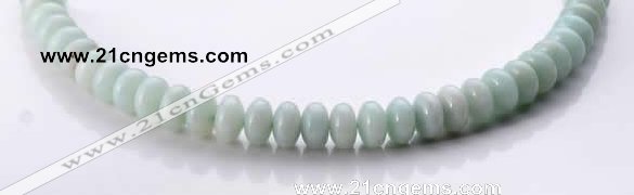 CAM34 rondelle natural amazonite 6*10mm gemstone beads Wholesale