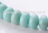 CAM35 natural amazonite 8*12mm rondelle gemstone beads Wholesale