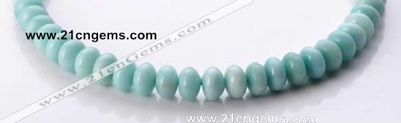 CAM35 natural amazonite 8*12mm rondelle gemstone beads Wholesale