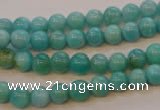 CAM351 15.5 inches 6mm round natural peru amazonite beads wholesale
