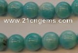 CAM354 15.5 inches 12mm round natural peru amazonite beads wholesale