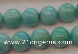 CAM355 15.5 inches 14mm round natural peru amazonite beads wholesale