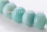 CAM36 10*14mm natural amazonite rondelle beads Wholesale