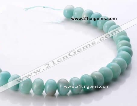 CAM36 10*14mm natural amazonite rondelle beads Wholesale