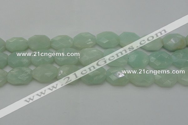 CAM369 15.5 inches 15*20mm faceted octagonal amazonite beads