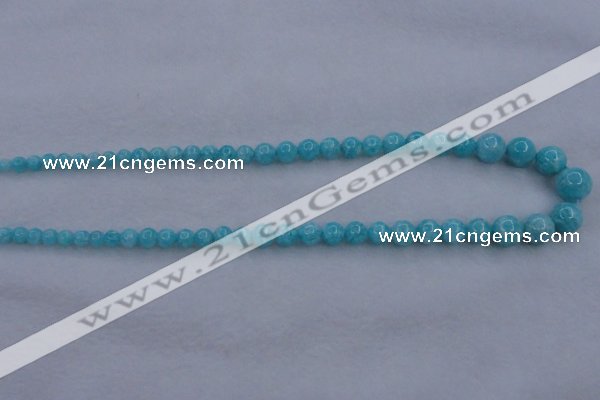 CAM372 15.5 inches 4mm - 10mm round mozambique amazonite beads