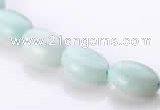 CAM38 flat oval natural amazonite 8*12mm beads Wholesale