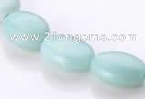 CAM40 natural amazonite flat oval 12*16mm beads Wholesale