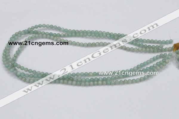 CAM400 15.5 inches 4mm round natural russian amazonite beads wholesale